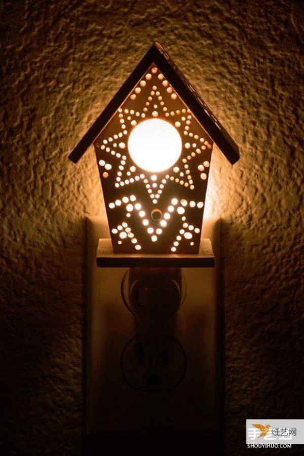 A romantic beacon at home! Fairytale wood lamp design tutorial that lights up the entire night