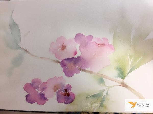 Share the main techniques of flower watercolor painting tutorial illustrations