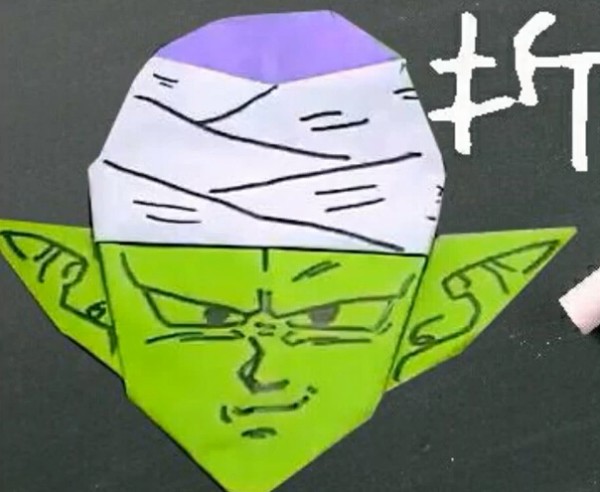 Origami Dragon Ball Piccolo Demon Kings handmade origami tutorial