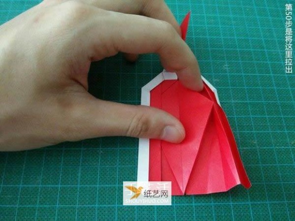 Detailed illustrated tutorial on how to fold the Christmas crane