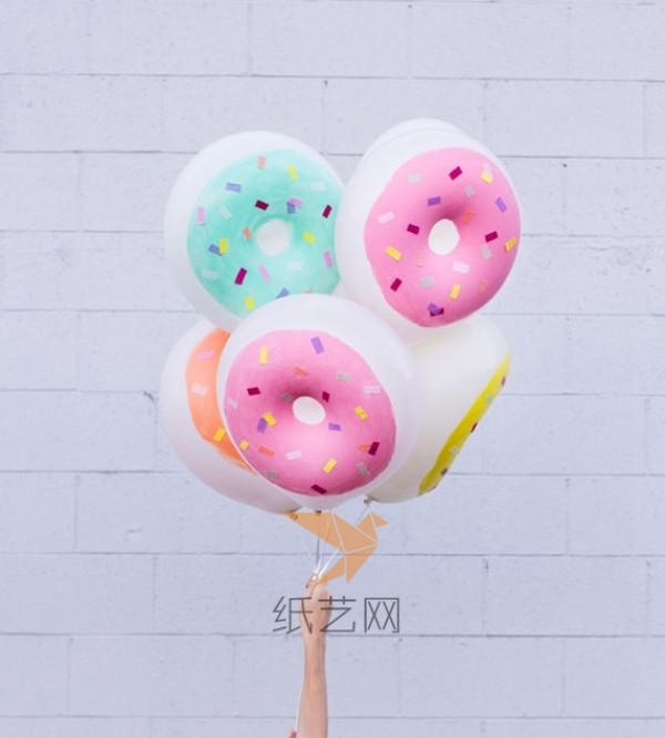 Donut balloon decoration handmade tutorial