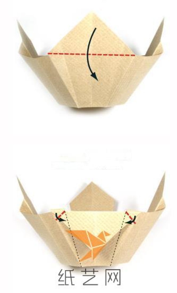 Exquisite origami bowl storage box origami box making tutorial