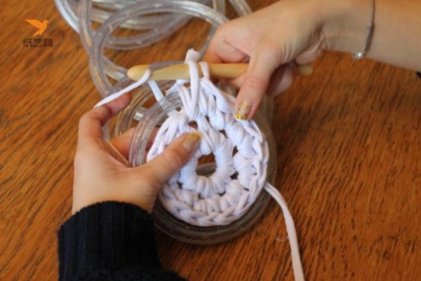 Glowing Romantic Crochet Floor Mat Valentines Day Decor Making Tutorial