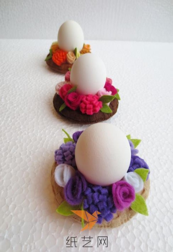 Tutorial on making non-woven Easter egg trays