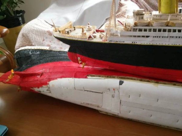 Homemade Titanic Paper Model