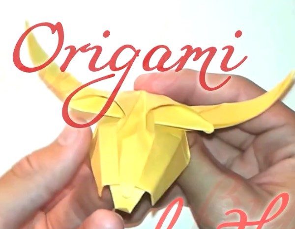 Origami Cow Skull Creative and Cool Handmade Origami Making Tutorial