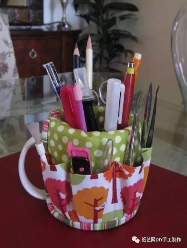 Turn waste into treasure. Even scraps of cloth can be used to make cute and beautiful storage items.