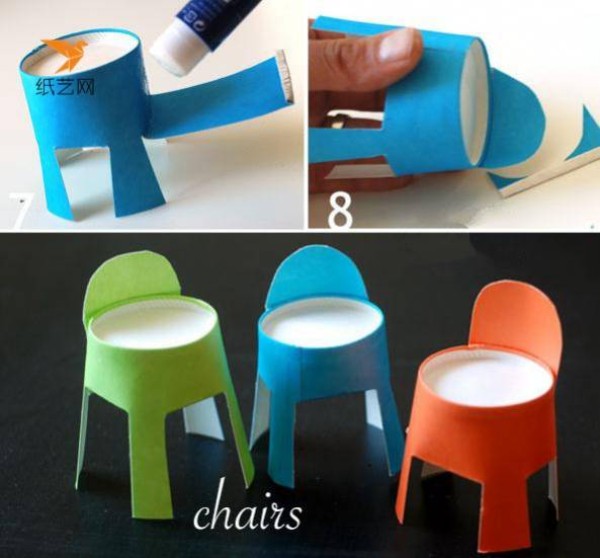 Childrens handicraft tutorial on making cute little dining table from waste paper cups