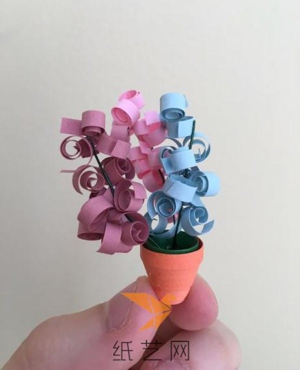 Tutorial on making small and cute paper bonsai plants