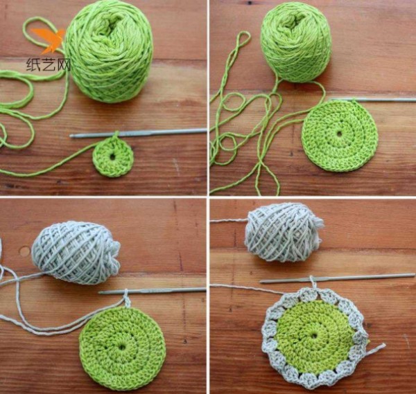 Tutorial on how to knit a thickened crochet insulation mat