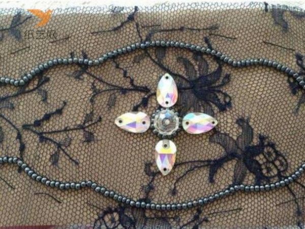 Mu Wanqing lace beaded jewelry making tutorial beading tutorial