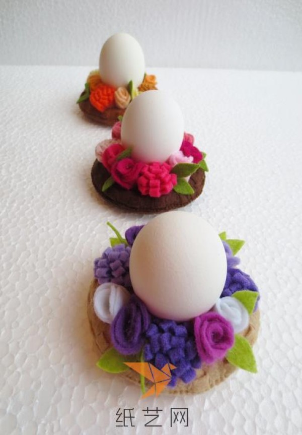 Tutorial on making non-woven Easter egg trays