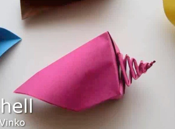 Origami Encyclopedia - Origami Conch Manual Origami Video Tutorial