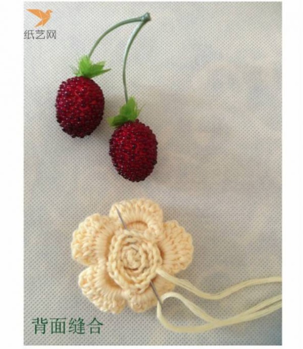 Wool crochet tutorial Wool crochet flower hairpin making tutorial