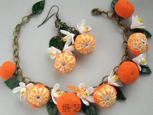 Tutorial on cute little oranges made with super light clay