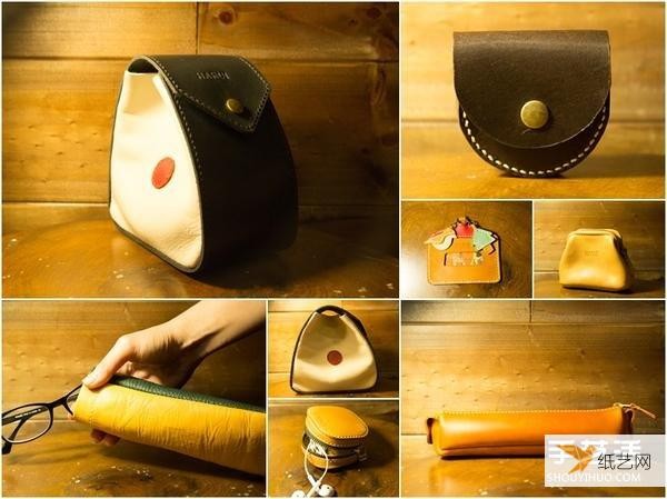 Warm Japanese personalized classic leather schoolbag handmade illustrated tutorial