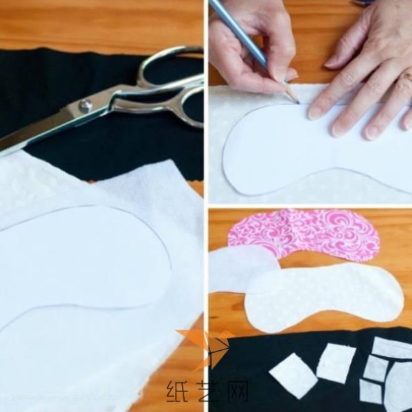 Tutorial on how to make a cute panda eye mask for Valentine’s Day gift