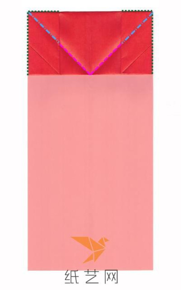 Tutorial on making Valentine’s Day heart-shaped origami envelopes