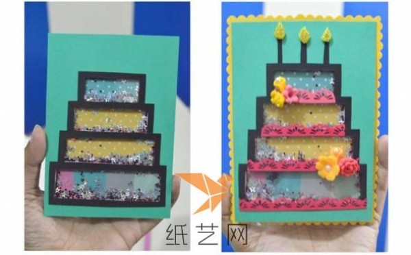 Paper 3D greeting card birthday card