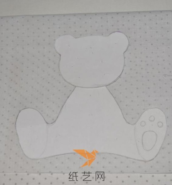 Cute fabric bear decorative painting production tutorial