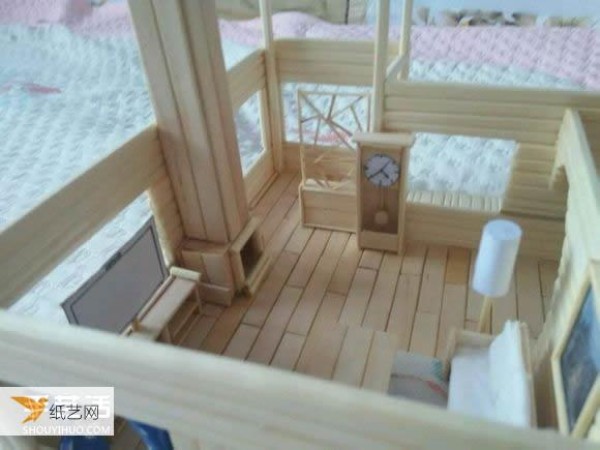 A complete step-by-step guide to hand-making a realistic villa model using disposable chopsticks