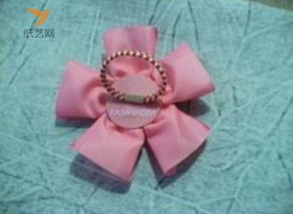 Fabric Tutorial: Delicate and Beautiful Fabric Five-petal Flower Decorative Hair Tie Making Tutorial