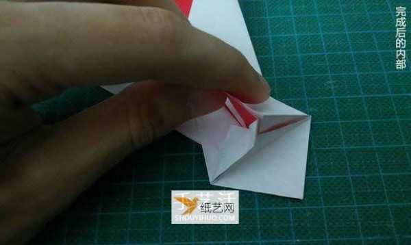 Detailed illustrated tutorial on how to fold the Christmas crane