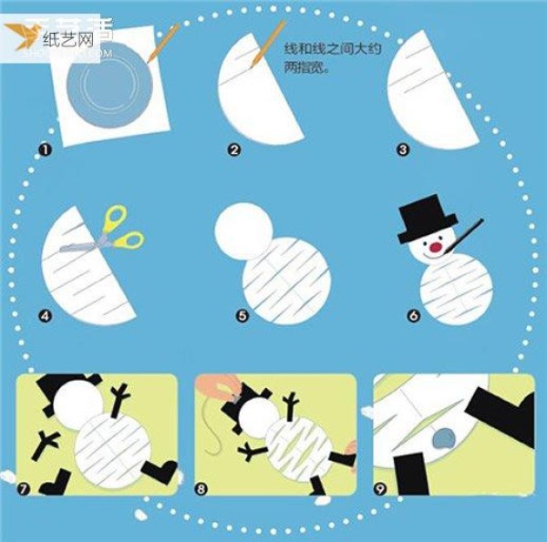 How to make a simple origami snowman for toddlers