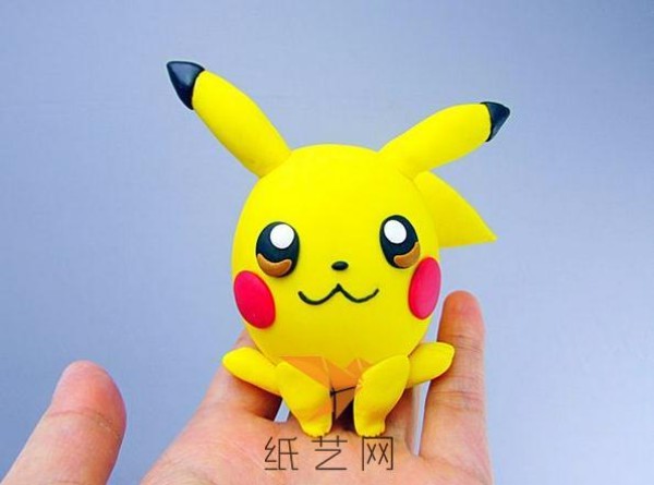 Tutorial on making cute Pikachu with super light clay