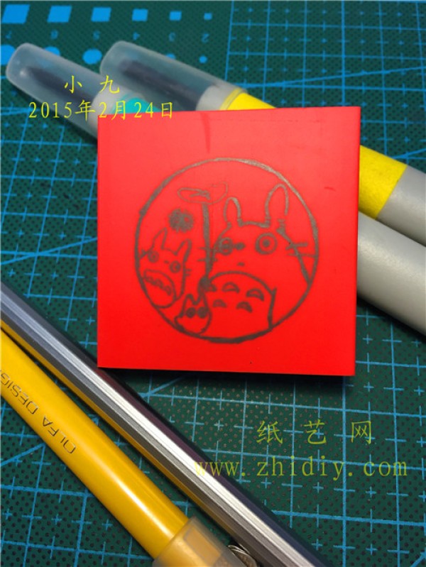 Rubber stamp Totoro small stamp