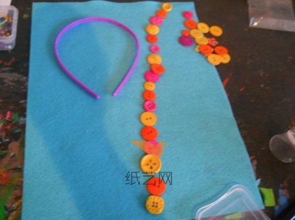 Cute non-woven flower DIY headband making tutorial