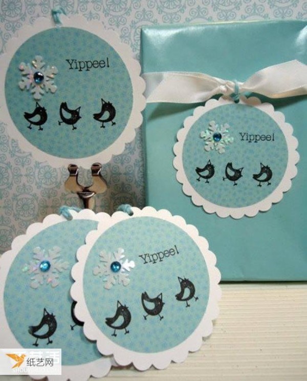 Handmade exquisite and personalized gift box packaging label picture