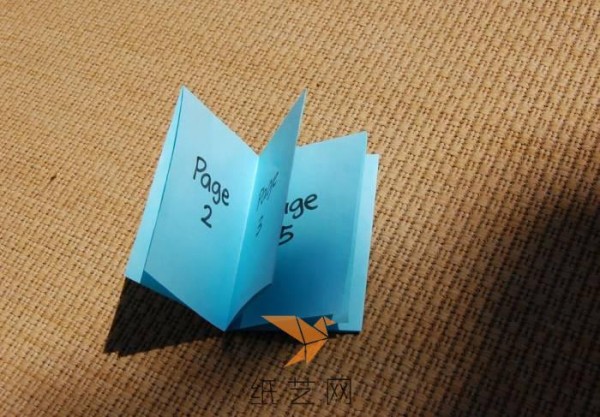 How to fold a piece of paper into a booklet