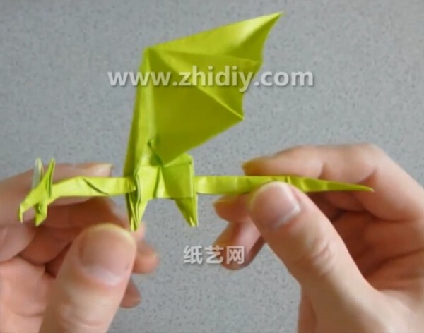 Simple origami dragon handmade tutorial