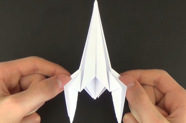 Origami video tutorial for handmade origami rocket