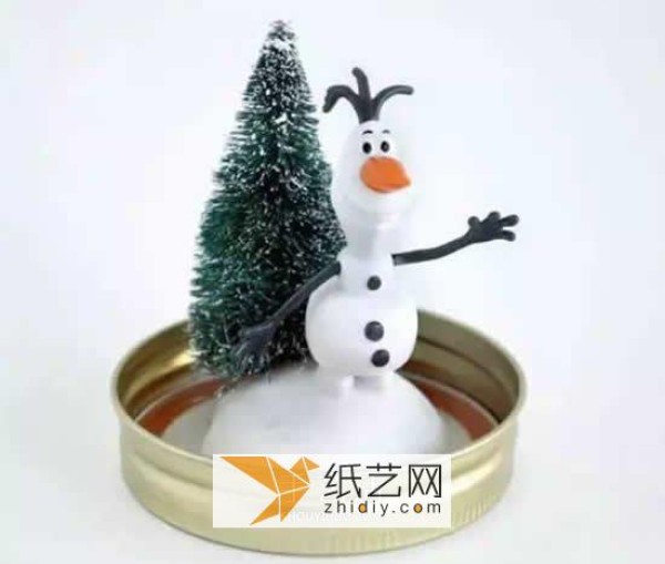 Tutorial for making DIY Christmas gift snowman Christmas tree crystal ball