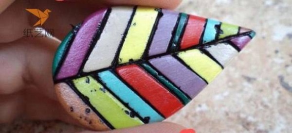 Clay colorful leaf making tutorial clay tutorial