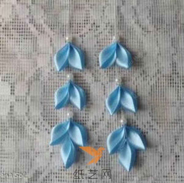 Fabric Snow Blue Flower Ornament Making Tutorial Fabric Tutorial