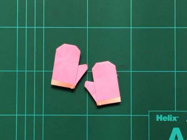 How to make origami gloves? Origami gloves making tutorial