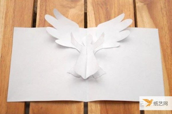 Tutorial on how to make creative three-dimensional angel greeting cards using A4 paper