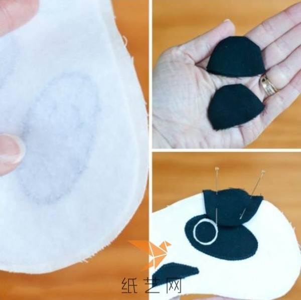 Tutorial on how to make a cute panda eye mask for Valentine’s Day gift