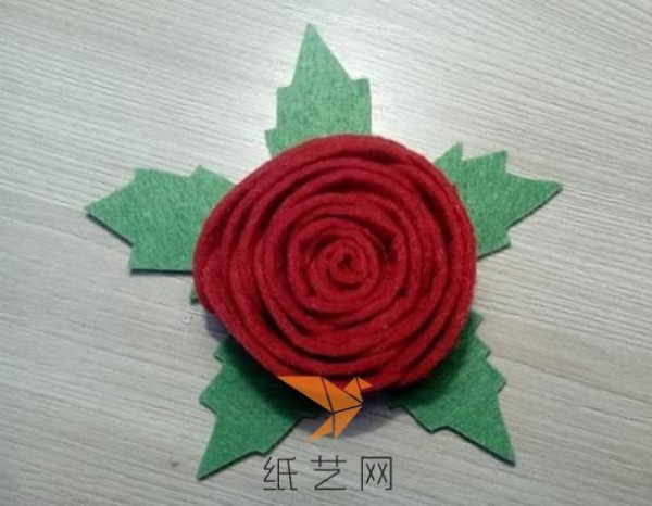 Nonwoven rose flower Valentine’s Day gift decoration tutorial