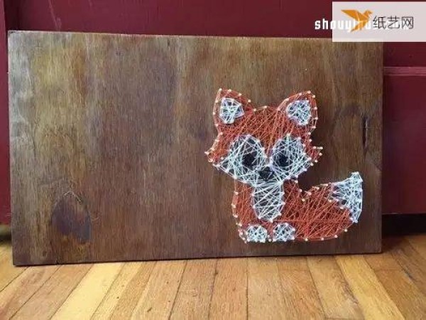 Use nails and thread to create personalized String Art decorative paintings