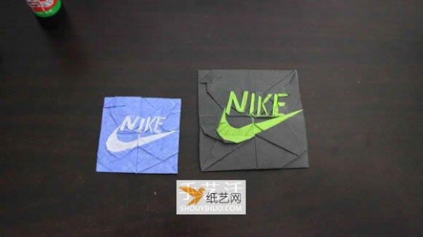 How to fold the Nike logo using origami