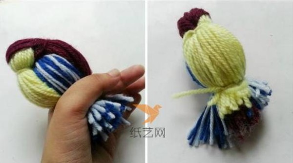 A step-by-step tutorial on how to make a cute chick with wool