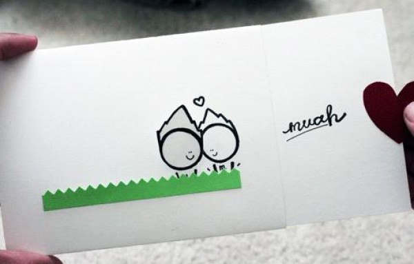 Tutorial on making super cute moving Valentine’s Day greeting cards