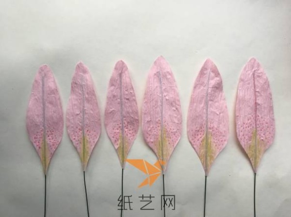 paper art lilies