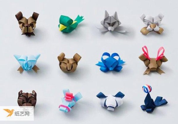 Use creative ribbons to hand-make personalized small animal pictures