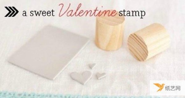 Illustration of how to make a personalized love stamp for children