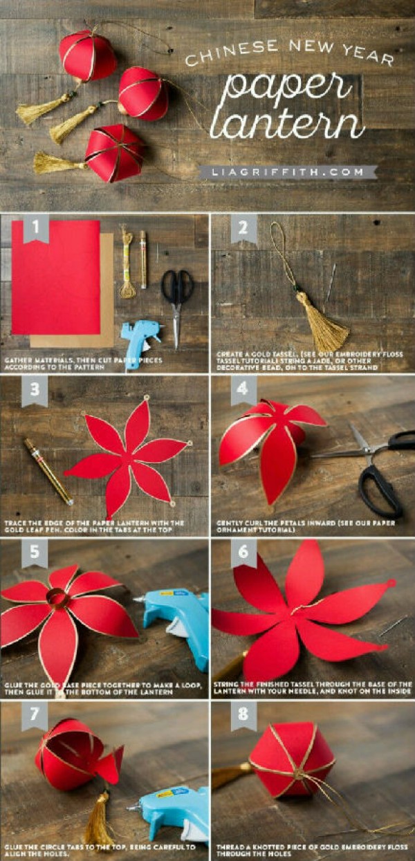 New Year is coming! 3 simple and festive lanterns to make! (with tutorial)